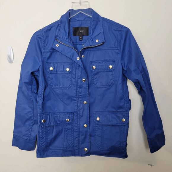 J. Crew Blue Field Woman's Jacket - Picture 1 of 4